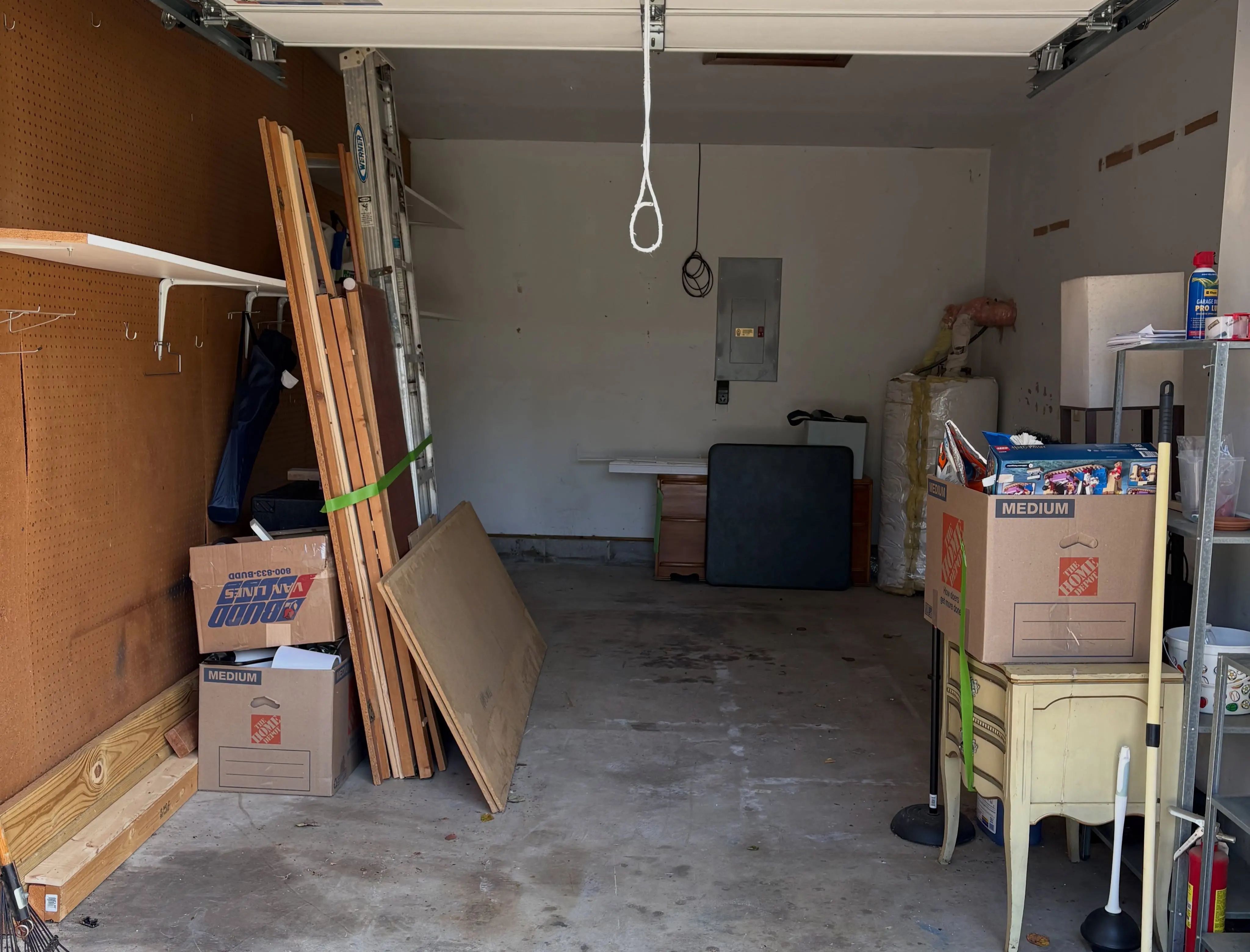 Garage after an EcoClear cleanout