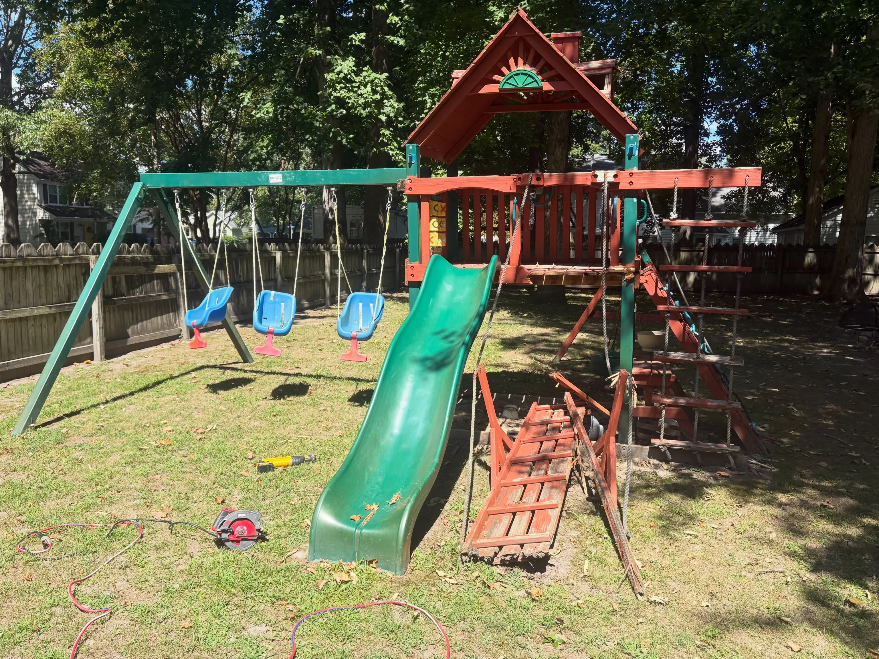 EcoClear Playset removal project in Hampton Roads