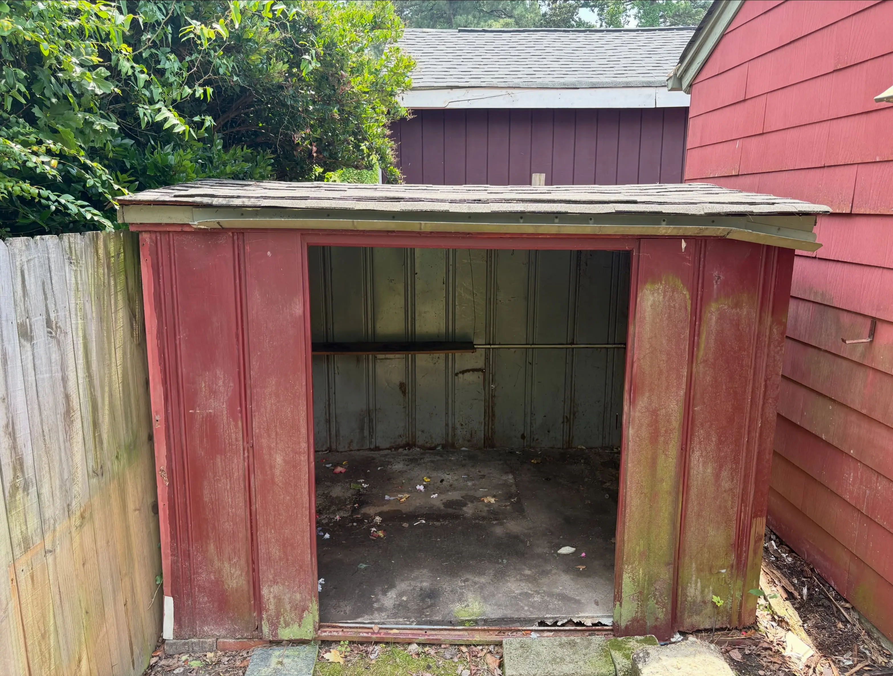 EcoClear Shed demolition project in Hampton Roads